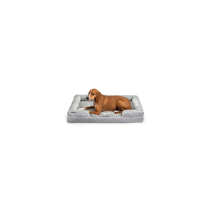 Lionto orthopädisches Hundebett mit erhöhtem Rand rutschfest M