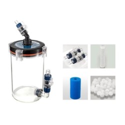 Externer Kanisterfilter für Aquarien, leiser Filtereimer, keine Pumpe, geeignet für Meerwasser, Süßwasser, Fischtanks, Seetan