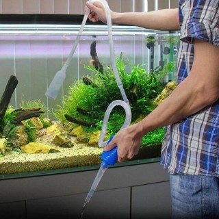 143 cm einzigartiges manuelles Reinigungswerkzeug für Aquarien, Siphon, Kies, Saugrohr 1PCS
