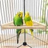Vogelbarsch-Eckplattform, multifunktionaler Vogel-Holzständer, Regal, Haustierspielzeug für Papageien, Chinchillas, Eichhörnc