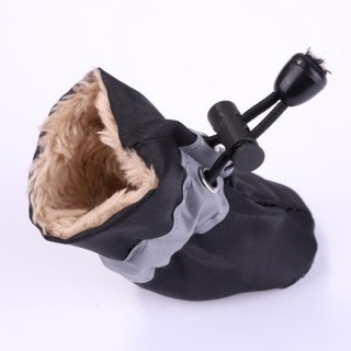 4 Stück/Los wasserdichte Hundeschuhe mit warmer Kaschmir-Innenseite, rutschfeste Schuhe für kleine Hunde, Regen, Schnee 2 sch