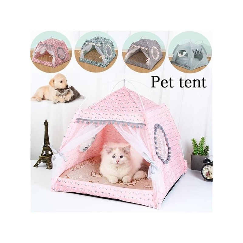 Katze/Hund Vier Jahreszeiten Universal Zwinger Katze Zelte Zwinger Hund Bett Villa Haustier Bett Hund Haus Sommer Katze Haus