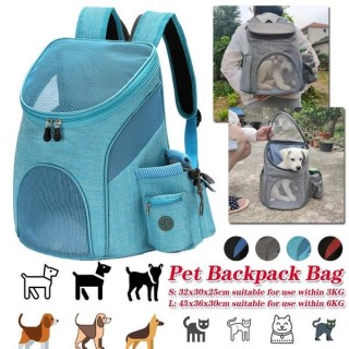 Tragbare Mesh-Hundetasche, atmungsaktiver Hunderucksack, faltbar, große Kapazität, Katzen-Tragetasche, tragbare Outdoor-Reise
