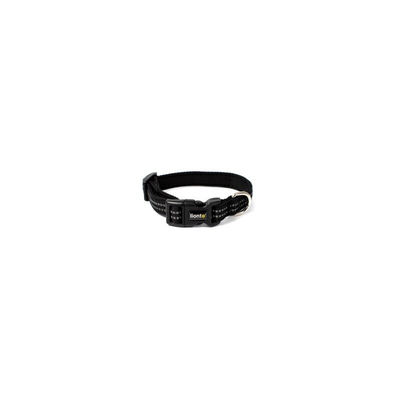 Lionto verstellbares Hundehalsband schwarz XS