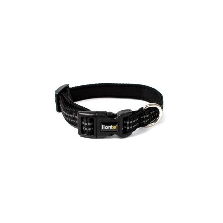 Lionto verstellbares Hundehalsband schwarz XS