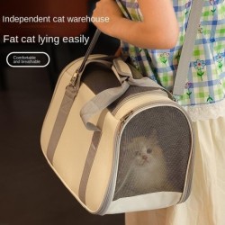 Haustier Ausflug Tragbare Katze Hunde Handtasche Sommer Atmungsaktive Träger Reise Welpen Kätzchen Einzelnen Schulter Tasche
