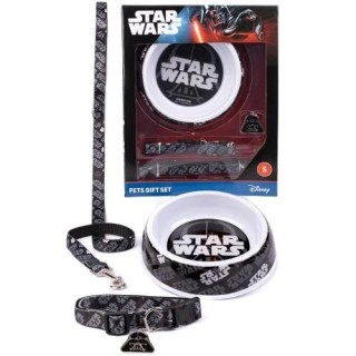 Star Wars Hundehalsband-Set M schwarz
