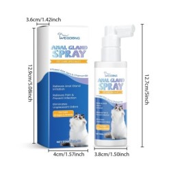 YEGBONG Analdrüsenspray für Katzen, unterstützt die Schmerzlinderung und lindert Juckreiz – Tierbedarf Analdrüsen-Unterstützu