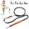 Einziehbare Hundeleine mit verstellbarem Taillenseil, freihändiges Laufen, Joggen, Radfahren, große Hunde, Haustier-Elastizit