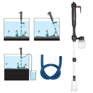 Elektrischer Aquarium-Wasserwechsler, Sandwäscher, Vakuum-Siphon, betriebener Kiesreiniger, Aquarium EU Plug