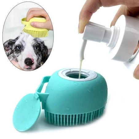 Badebürste für Haustiere, weiches Silikon, Massagegerät, Duschgel, Badebürste, Reinigungswerkzeuge, Kamm, Reinigungs- und Pfl