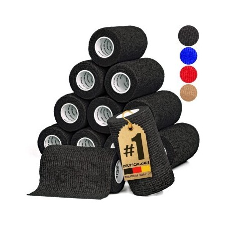 HUND IST KÖNIG Verband selbstklebend, Fixierbinde 12x4,7m Selbstklebende Bandage für Mensch & Tier