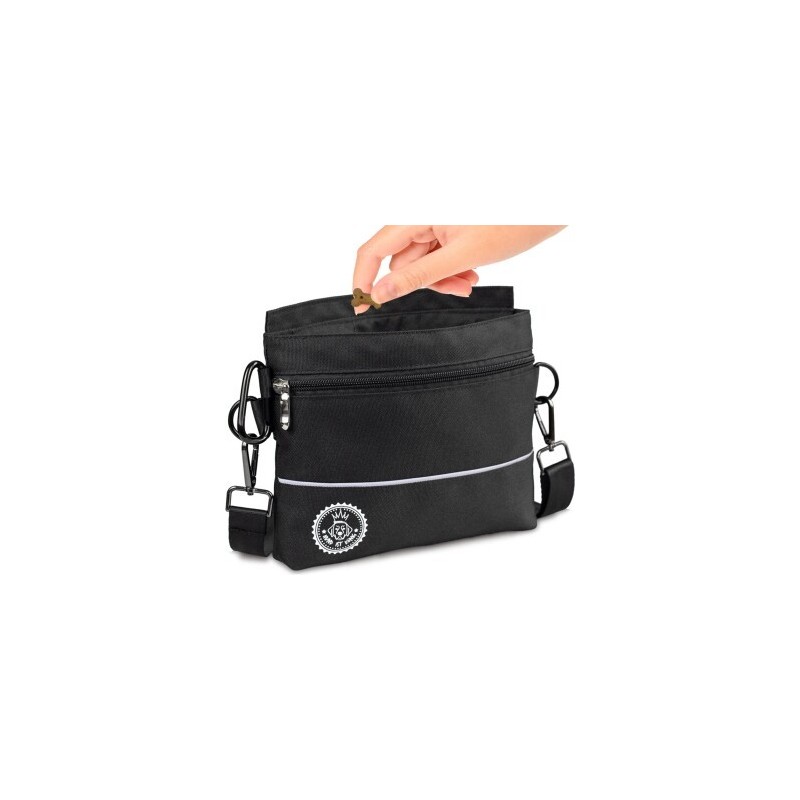 HUND IST KÖNIG ® Leckerlietasche für Hunde mit Einhand-Magnet-Verschluss für Gassi & Hundetraining M-L