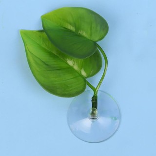1 Stück Künstliche Aquarium Blatt Pflanzen Dekoration Betta Fisch Rest Laichen Zierpflanze Fische Spielen Entspannen Versteck