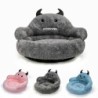 Wärmendes Winter-Hundebett, luxuriöses, gemütliches Nest, Monster-Schlafbett, rundes Haustierbett aus Kunstfell für Katzen un