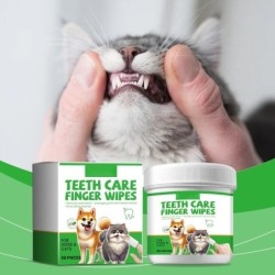 Tücher für Katzen und Hunde, Fingermanschetten zur Zahnsteinentfernung und Plaqueentfernung, 1 ml One Size