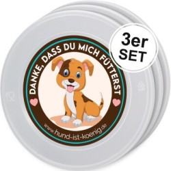 HUND IST KÖNIG Dosendeckel, Deckel für Dosen halten Tierfutter frisch, schließen Gerüche ein - 800g