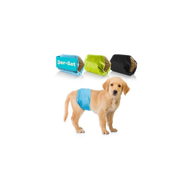 HUND IST KÖNIG Hundewindeln für Rüden [3 STK] Saugstarke Hundewindeln Rüde | Bequeme Hunde Windeln bei Inkontinenz (XS)