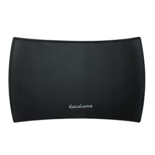 KaraLuna Napfunterlage aus Silikon 48x30 cm geschwungen schwarz