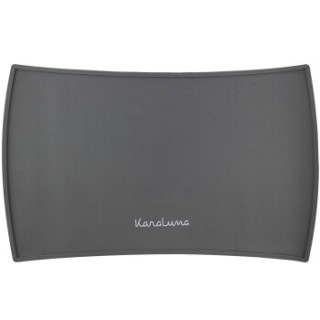 KaraLuna Napfunterlage aus Silikon 60x40 cm geschwungen grau