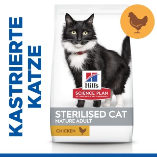 Hill's Science Plan Mature Adult Sterilised Katzenfutter - Huhn - 300 g