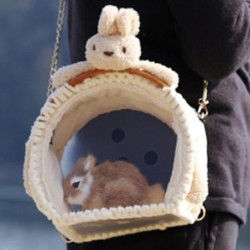 Praktische, verstellbare, sichere Transportbox für kleine Haustiere, Tiere, Hamster, Chinchilla, Reise-Umhängetasche, Zubehör