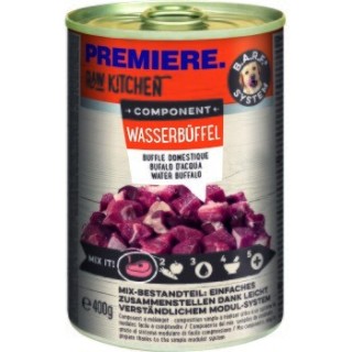 PREMIERE RAW KITCHEN Nassfutter Hund Adult Component, Wasserbüffel 12x400 g