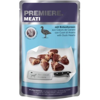 PREMIERE Meati Nassfutter Hund Adult, Entenherzen 20x500 g