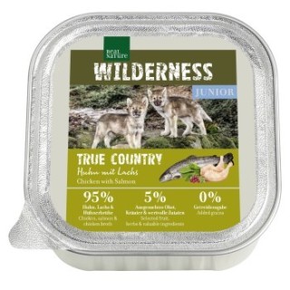 REAL NATURE WILDERNESS True Country Junior Huhn mit Lachs 32x100 g