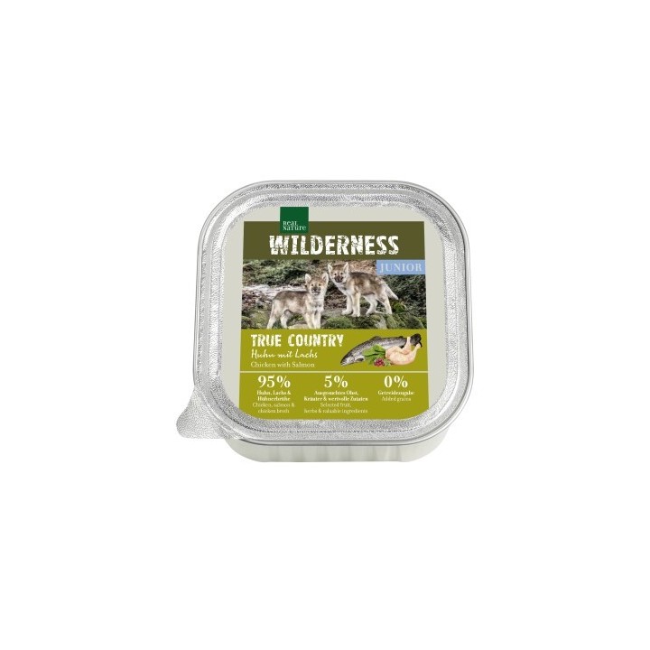 REAL NATURE WILDERNESS True Country Junior Huhn mit Lachs 32x100 g