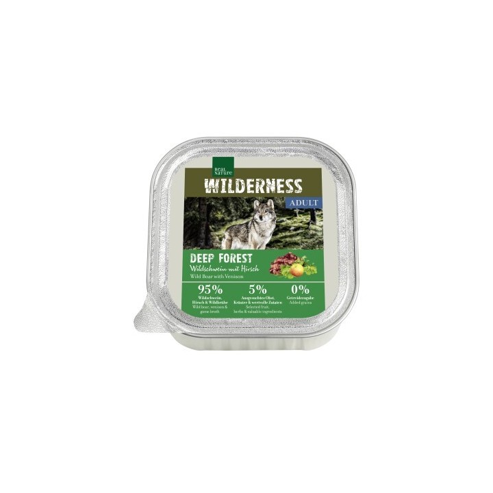 REAL NATURE WILDERNESS Adult Wildschwein mit Hirsch 32x100 g