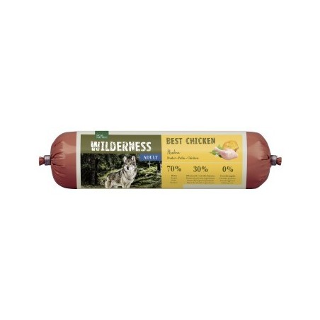 REAL NATURE WILDERNESS Wurst Adult Best Chicken, Huhn mit Buchweizen und Kürbis 12x800 g