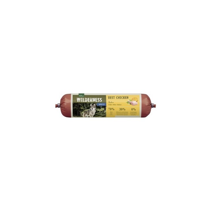 REAL NATURE WILDERNESS Wurst Adult Best Chicken, Huhn mit Buchweizen und Kürbis 12x800 g