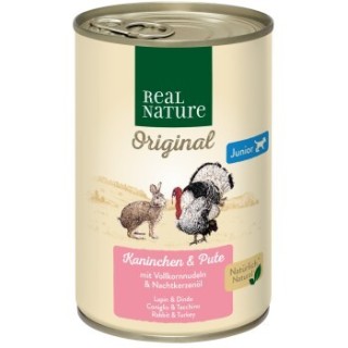 REAL NATURE Junior Kaninchen und Pute 24x400 g