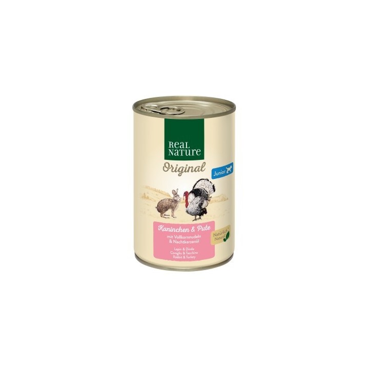 REAL NATURE Junior Kaninchen und Pute 24x400 g