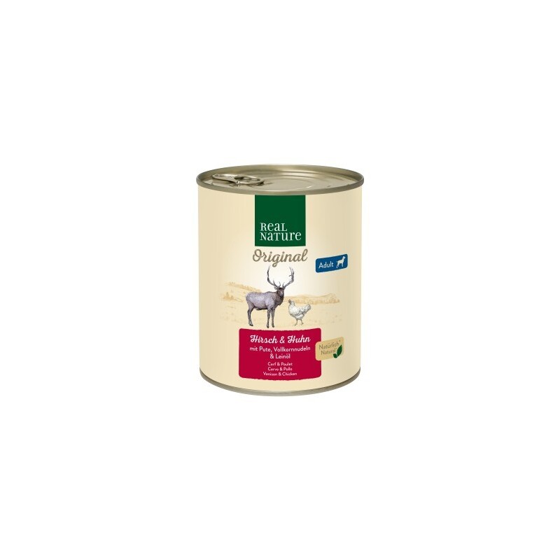 REAL NATURE Adult Hirsch und Huhn 24x800 g