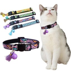 Haustierhalsband für kleine Hunde, verstellbare Schnalle, Katzenhalsband mit Glöckchen, Heimtierbedarf, Katzen, Hundehalskett