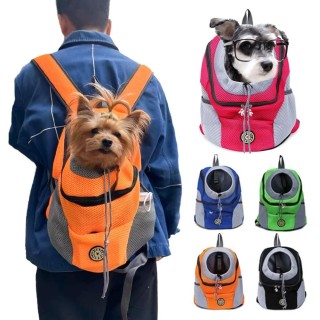 Doppelter Schulter-Reise-Rucksack für Haustiere, tragbarer Outdoor-Katzentragebeutel, Fronttasche für Haustiere, atmungsaktiv