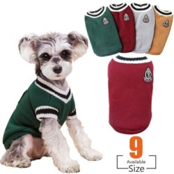 XS-5XL Haustierkleidung im College-Stil für kleine und große Hunde, warmer Pullover, Welpenweste, Französische Bulldogge, Yor