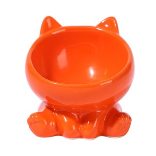 Katzennapf Integrierte Keramik Diagonal Hohe Füße Niedlicher Schutz Halswirbelsäule Hundenapf Trinken Katzennapf Gegen Schwar