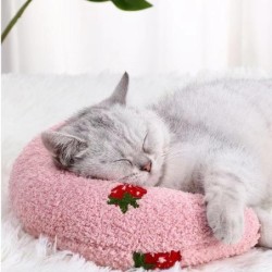 Kleines Kissen für Katzen, modischer Nackenschutz, tiefer Schlaf, Welpen-U-förmiges Kissen, Katzenkissen, Kätzchen-Kopfstütze
