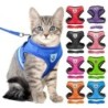 Haustier-Katzengeschirr, verstellbar, Netzstoff, Laufleine, Welpenweste, atmungsaktives Polyester, Kätzchen-Zubehör für klein