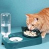 Futternapf für Hunde, automatischer Futterautomat, Futternapf für Katzen, mit Wasserbrunnen, Schüssel zum Trinken, erhöhter S