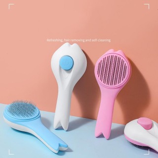 Haarentfernungsbürste für Hunde und Katzen, rutschfeste Schönheitsbürste, Hundepflegeausrüstung, Haustiere, Edelstahl für Hun