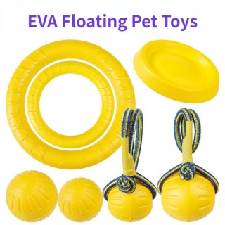 Interaktives Haustierspielzeug, langlebiger Hüpfball, Hundetraining, Kau- und Ziehring, Haustierspielzeug, fliegende Platte,