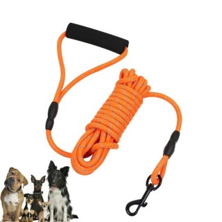 6 m lange schwimmende Hundeleine, schwimmendes leichtes Seil zum Wandern, Schwimmen, Schaumstoffgriff, Trainingsleine für kle