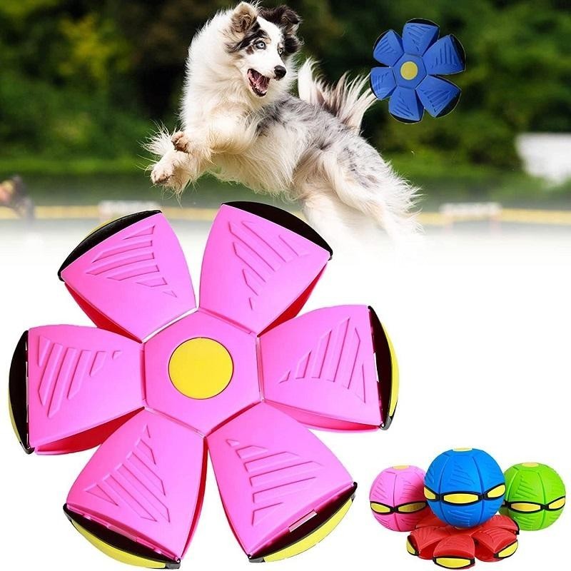 Interaktives Hundespielzeug mit fliegenden Untertassenbällen, magisches lustiges Haustierspielzeug, fliegende Untertasse, Hun