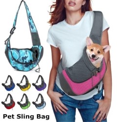 S/L welpen haustier externe hund sport tasche schulter Oxford mesh eine komfortable kugel tasche Tote welpen S violett
