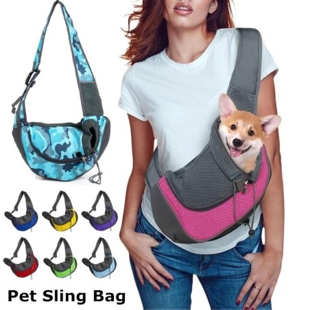 S/L welpen haustier externe hund sport tasche schulter Oxford mesh eine komfortable kugel tasche Tote welpen S violett