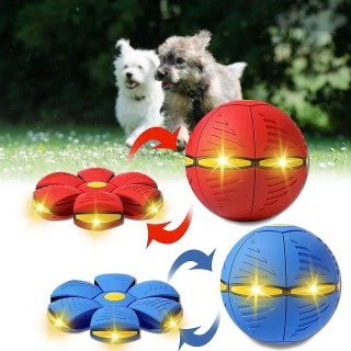 Haustier Hund Spielzeug Fliegende Untertasse Ball Magische Verformung UFO Spielzeug Outdoor Sport Hundetraining Ausrüstung Sp